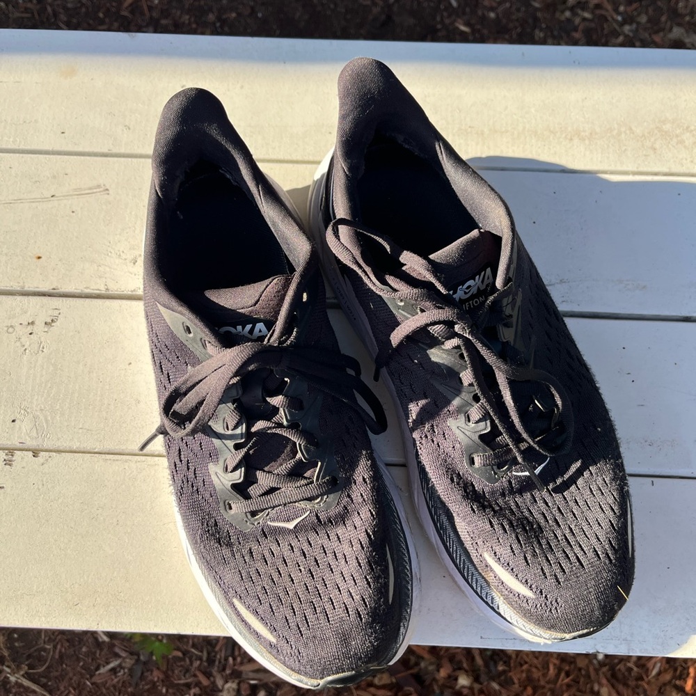Hoka One One Black Clifton Running Shoes Women’s Size 8.5 - Picture 10 of 14